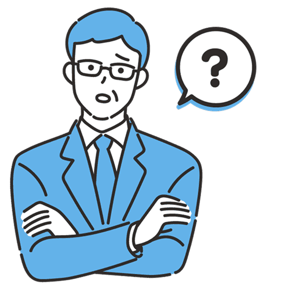 家族への接し方に悩んでいる人のイラスト